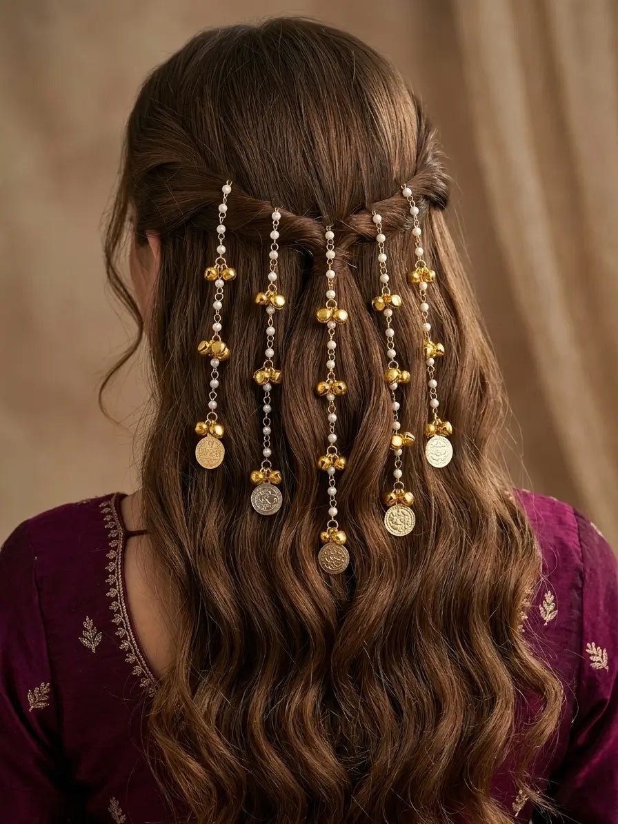 Ghungroo Coin Hair Jewellery