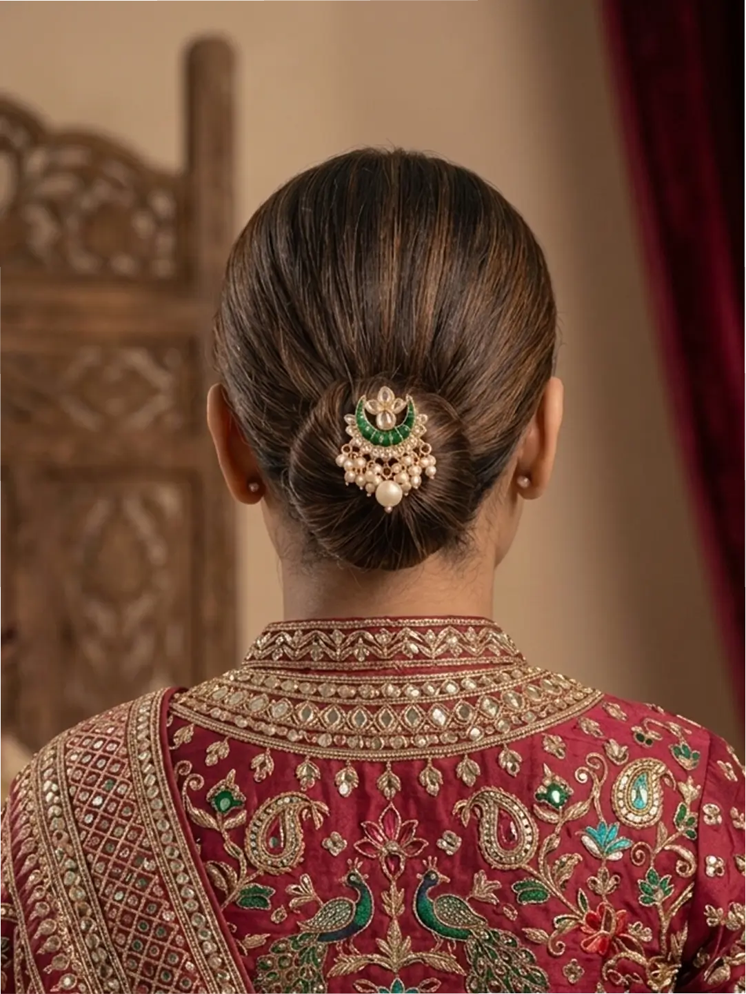 Kundan & Beads Designer Hair Pin for Women