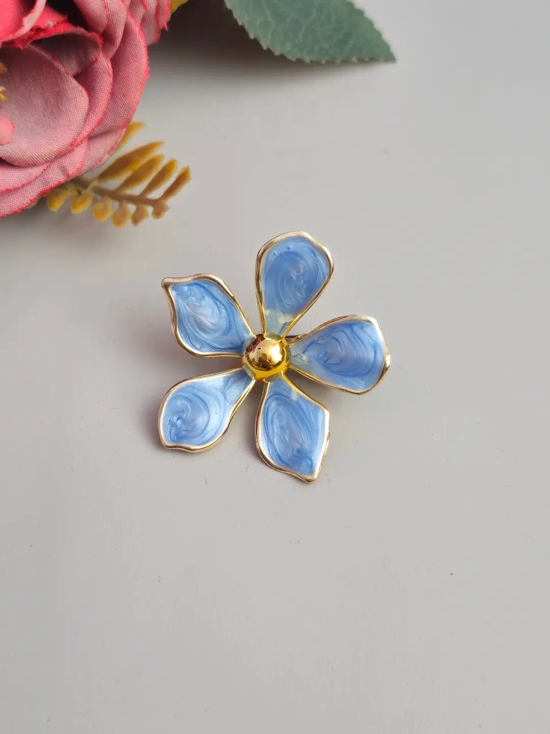 Azure Flower Clip