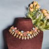 Designer Leaf Necklace (1 Necklace, 1 Pair of Earrings, 1 Maang Tikka)