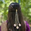 Rose Pearl Hair Clip